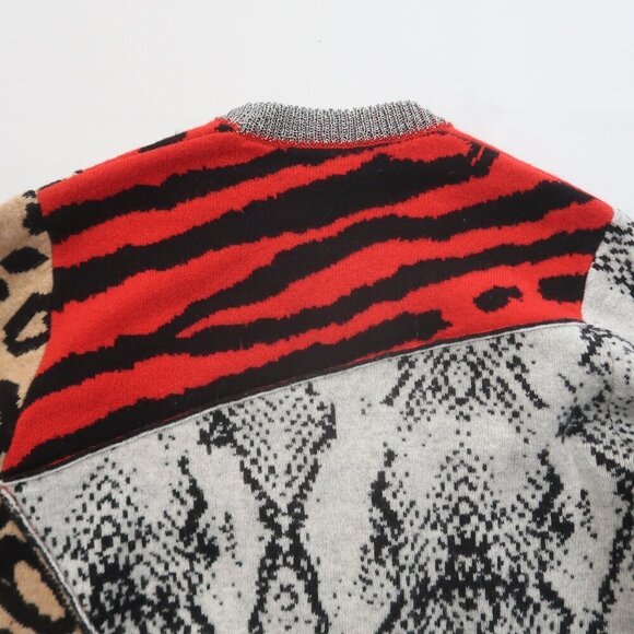 Zadig & Voltaire Delly Bis Cashmere Wool Animal Print Sweater XS - Picture 10 of 11